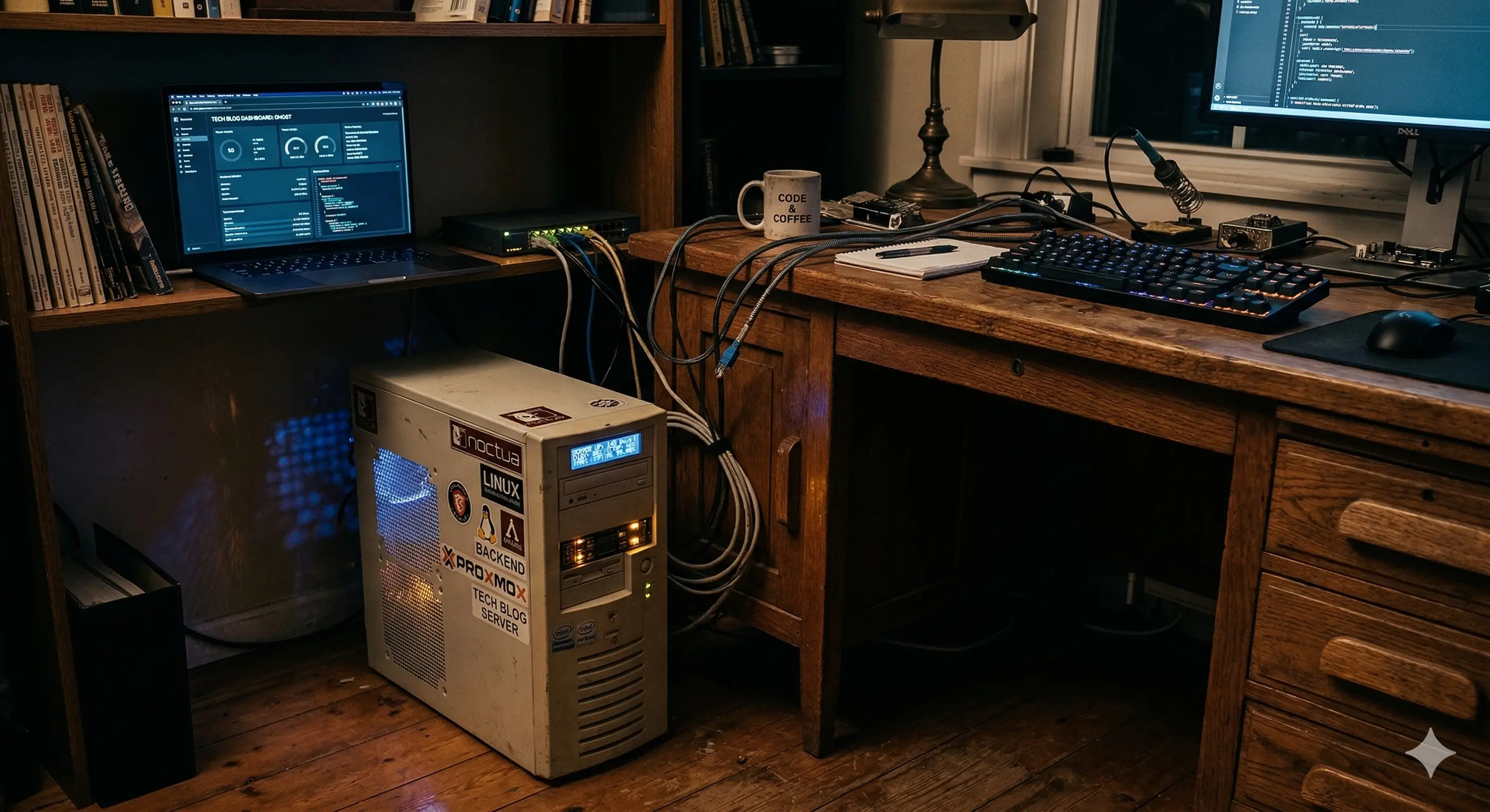Self-hosted backend server setup running 24/7 on a local machine without cloud hosting